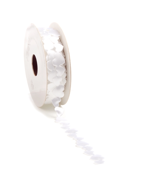 Luv Hjertebånd – Hvid | 1,5 cm x 10 m