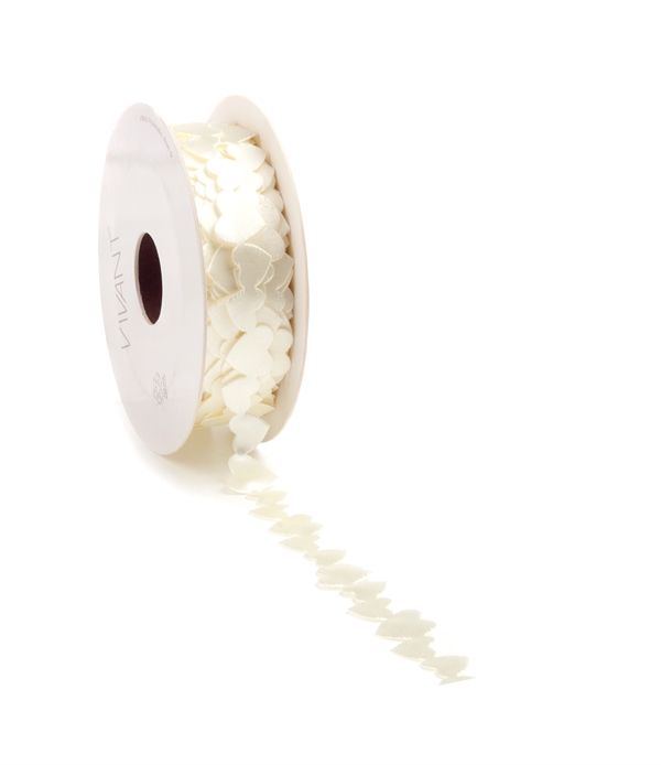 Luv Hjertebånd – Creme | 1,5 cm x 10 m