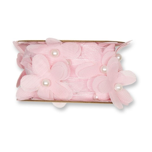 Blomster bånd Lys Rosa(lyserød)  40mm x 3m