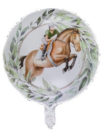 Heste Folie Ballon Rund Ø45cm 
