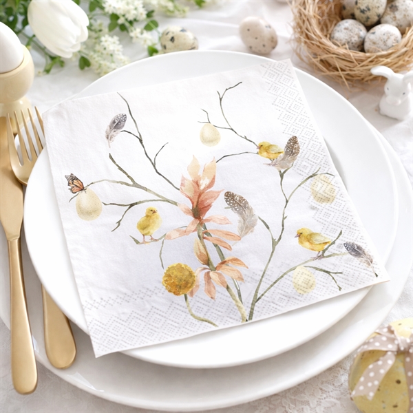 Servietter Modern Easter 33x33cm, 20 stk.