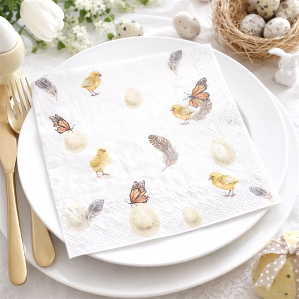 Servietter Modern Easter Mosaic 33x33cm, 20 stk