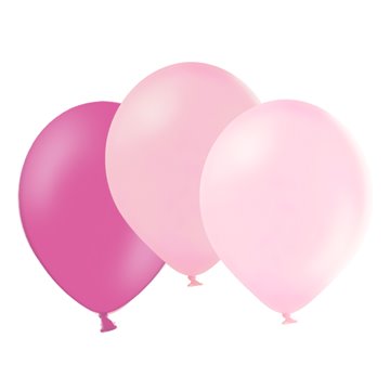 Balloner Mix pastel lys gul/lyserød/hvid 30cm, 30 stk. festartikler