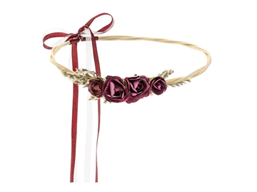 Blomster Krone, Rød, 18 cm  