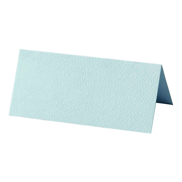 Bordkort lys turkis 4cm x 9cm, 20 stk. borddækning