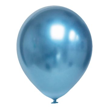 Balloner blå chrome 30cm, 25 stk. festartikler