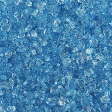 Dekorationsglas blå 2-4mm, 400g bordpynt