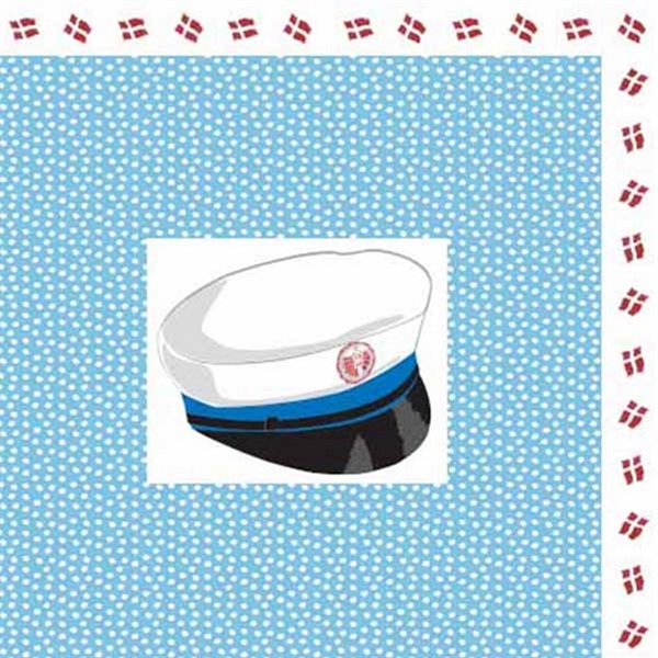 Servietter Blå studenterhue 33cm x 33cm, 20 stk. studenterfest