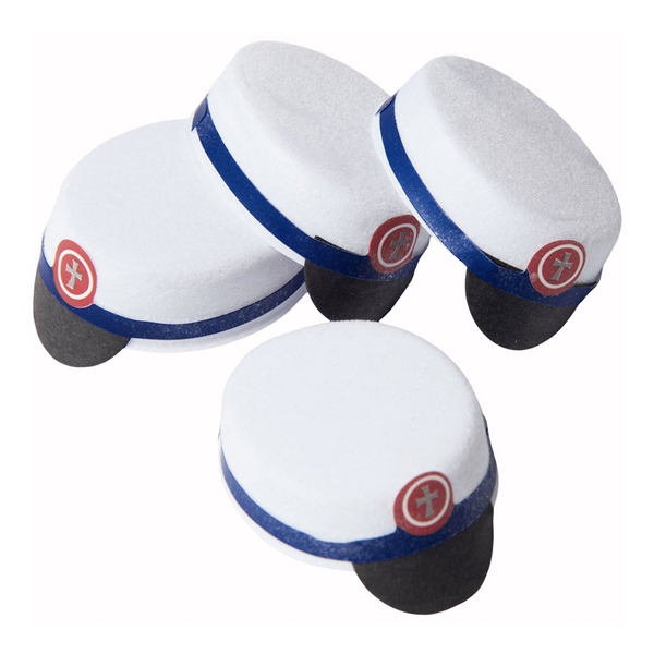 Studenterhue mørk blå 3,5cm, 8 stk. studenterpynt