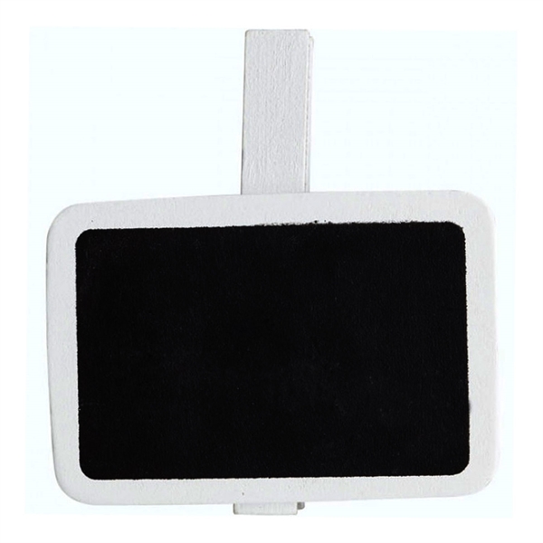 Bordkort tavle med klemme hvid 4,5cm x 6,5cm borddækning