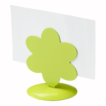 Bordkortholder Blomst med magnet limegrøn borddækning