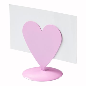 Bordkortholder Hjerte med magnet lys lilla borddækning