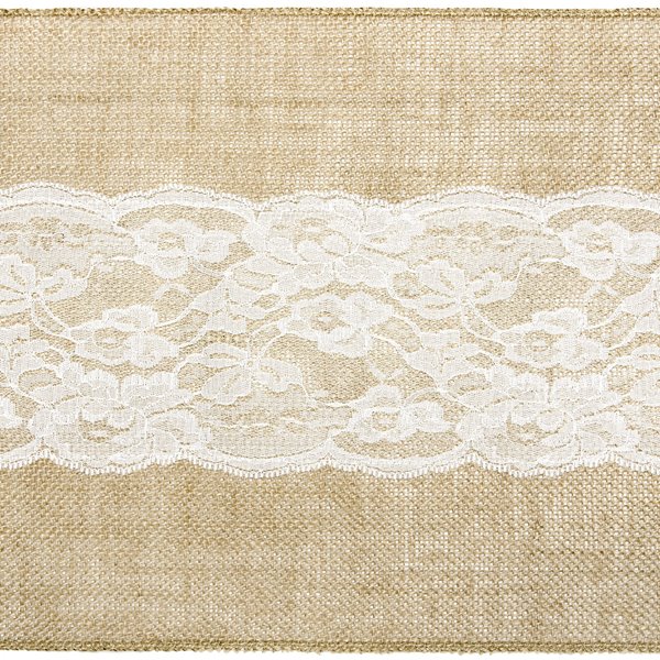 Bordløber Jute med blonde 28cm x 2,5m festartikler