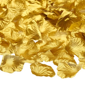 Rosenblade guld 5cm, 100 stk. festartikler