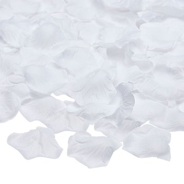 Rosenblade hvid 5cm, 500 stk. festartikler