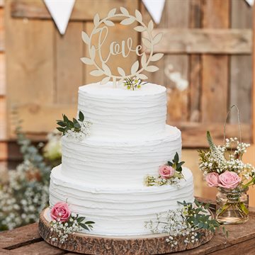 Cake Topper Love træ bryllup
