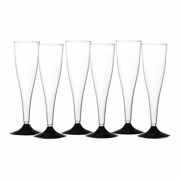 Engangsglas Champagne 17,5cm, 6 stk. engangsservice