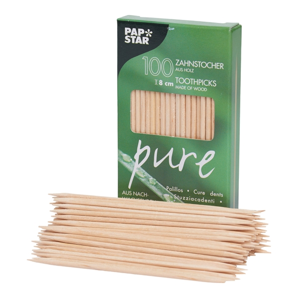 Cocktailpind træ 8cm, 100 stk. tandstikker