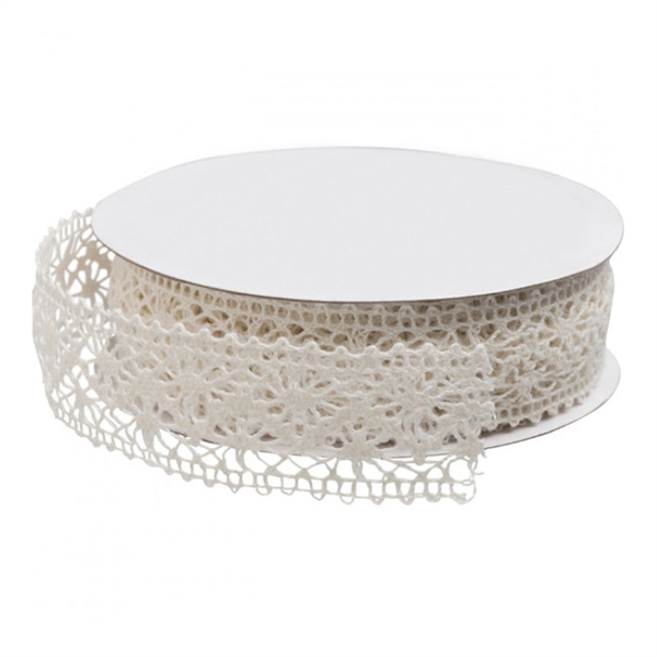 Blondebånd creme 2,3cm x 10m bryllup