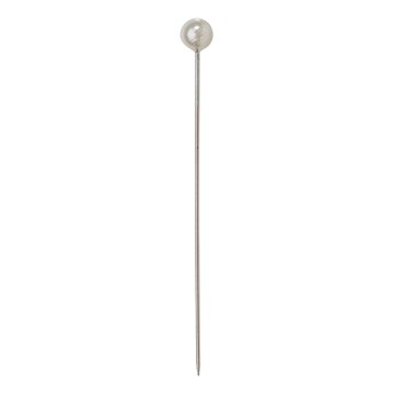 Dekorationsnål hvid perle 6mm, 100 stk. festartikler