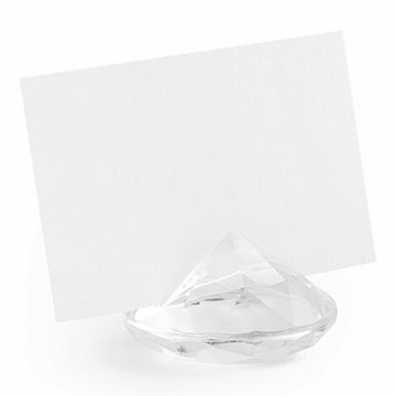 Bordkortholder Diamant klar, 10 stk. festartikler