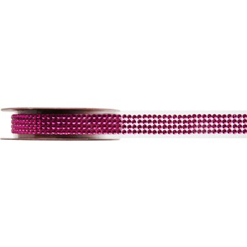 Diamantbånd selvklæbende pink 1,5cm x 1m festartikler