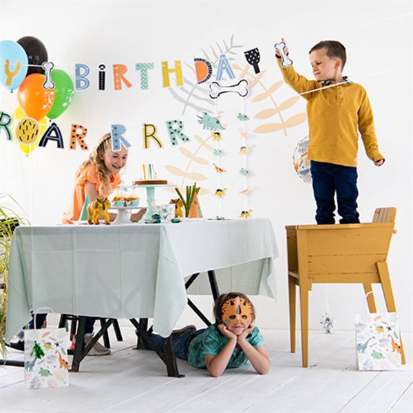 Guirlande Dinosaur Happy Birthday 1,5m fødselsdag