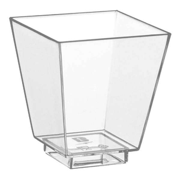 Serveringsskål mini firkantet 5cm, 50 stk. engangsservice