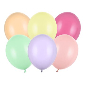 Balloner Mix pastel 30cm, 10 stk. festartikler