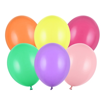 Balloner Mix pastel 30cm, 10 stk. festartikler