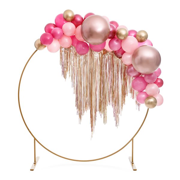 Ballon Rund rosegold chrome 60cm festpynt