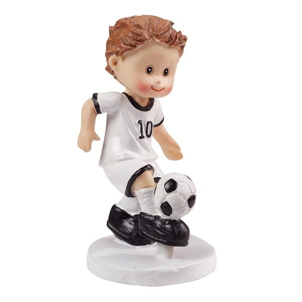 Figur Fodboldspiller Fodboldtriks 8,5cm konfirmationspynt