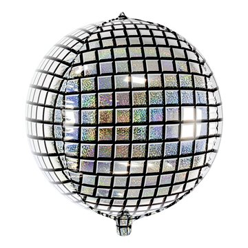 Folieballon Discokugle sølv 40cm festartikler
