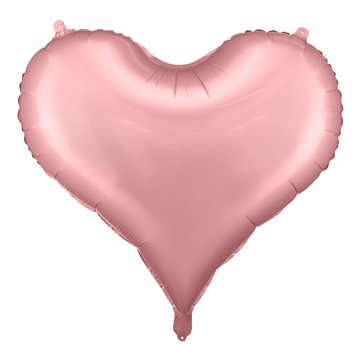 Folieballon Hjerte lyserød 75cm x 65cm  bryllup