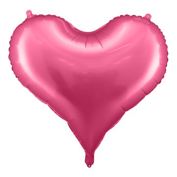 Folieballon Hjerte pink 75cm x 65cm bryllup