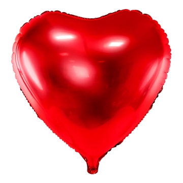 Folieballon Hjerte rød 45cm festartikler