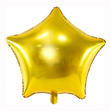 Folieballon Stjerne guld 48cm festartikler