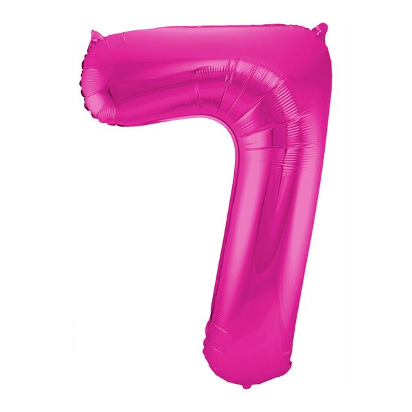 Folieballon tal 7 pink 86cm festartikler