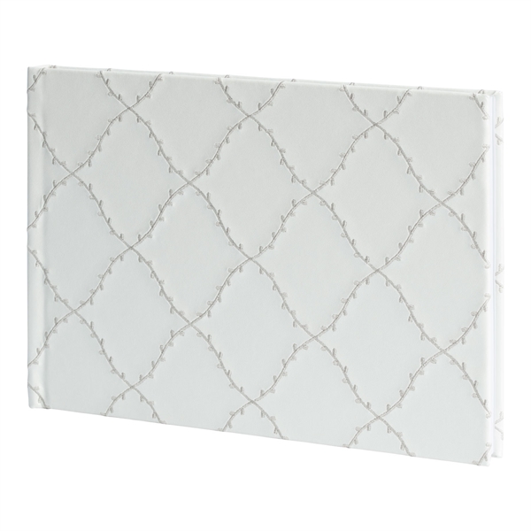 Gæstebog med broderi elfenben festartikler