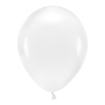 Balloner klar/transparent pastel 30cm, 10 stk. festartikler