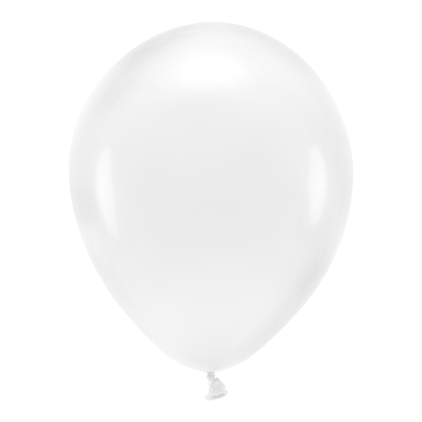 Balloner klar/transparent pastel 30cm, 10 stk. festartikler