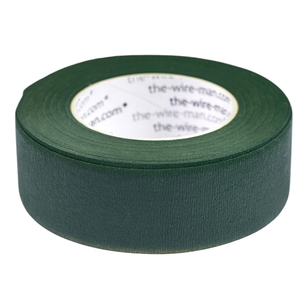 Blomstertape mørk grøn 2,6cm x 27,5m binderiartikler