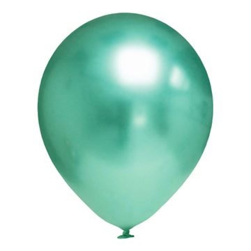 Balloner grøn chrome 30cm, 25 stk. festartikler
