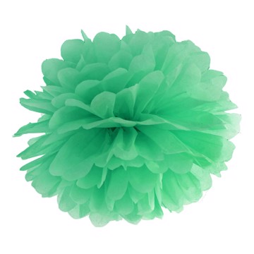 Pompon grøn 25cm festartikler