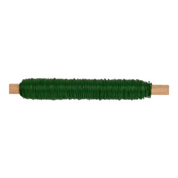 Vindseltråd grøn lakeret 0,5mm x 65m, 100g blomsterbinding
