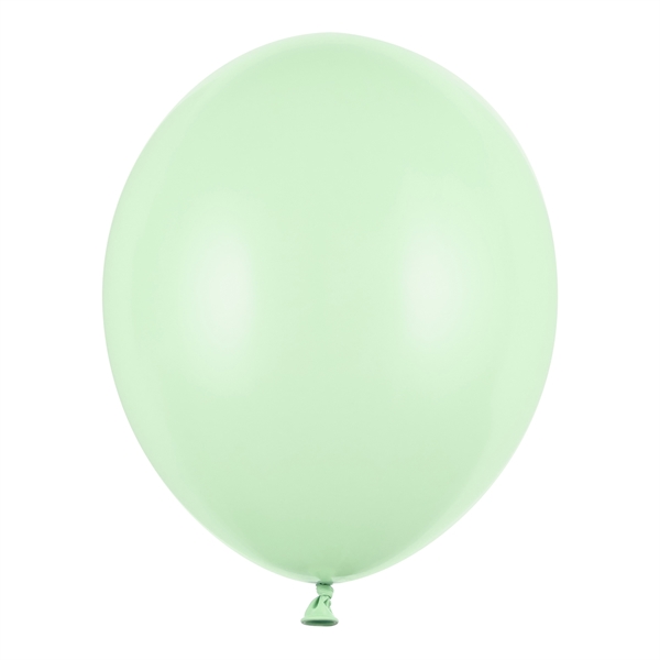 Balloner lys grøn pastel 30cm, 50 stk. festartikler