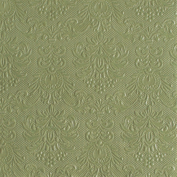 Servietter Elegance støvet grøn 40cm x 40cm, 15 stk. borddækning