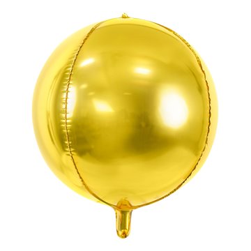 Folieballon Rund guld 40cm festartikler