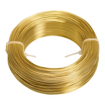 Bonzaitråd / Alu wire guld 1mm x 120m, 250g blomsterbinding