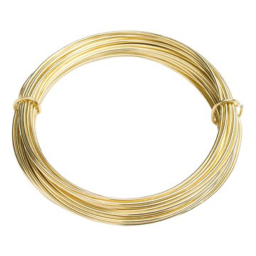 Bonzaitråd /Alu wire guld 2mm x 12m, 100g festartikler